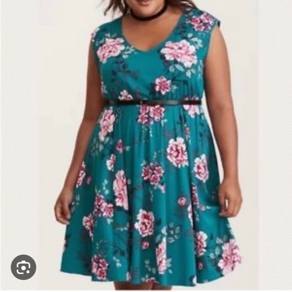 Torrid Turquoise Sleeveless Dress